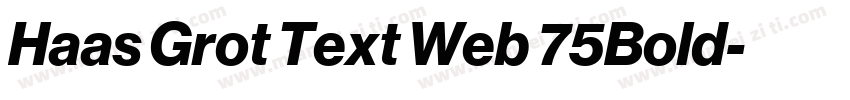 Haas Grot Text Web 75Bold字体转换